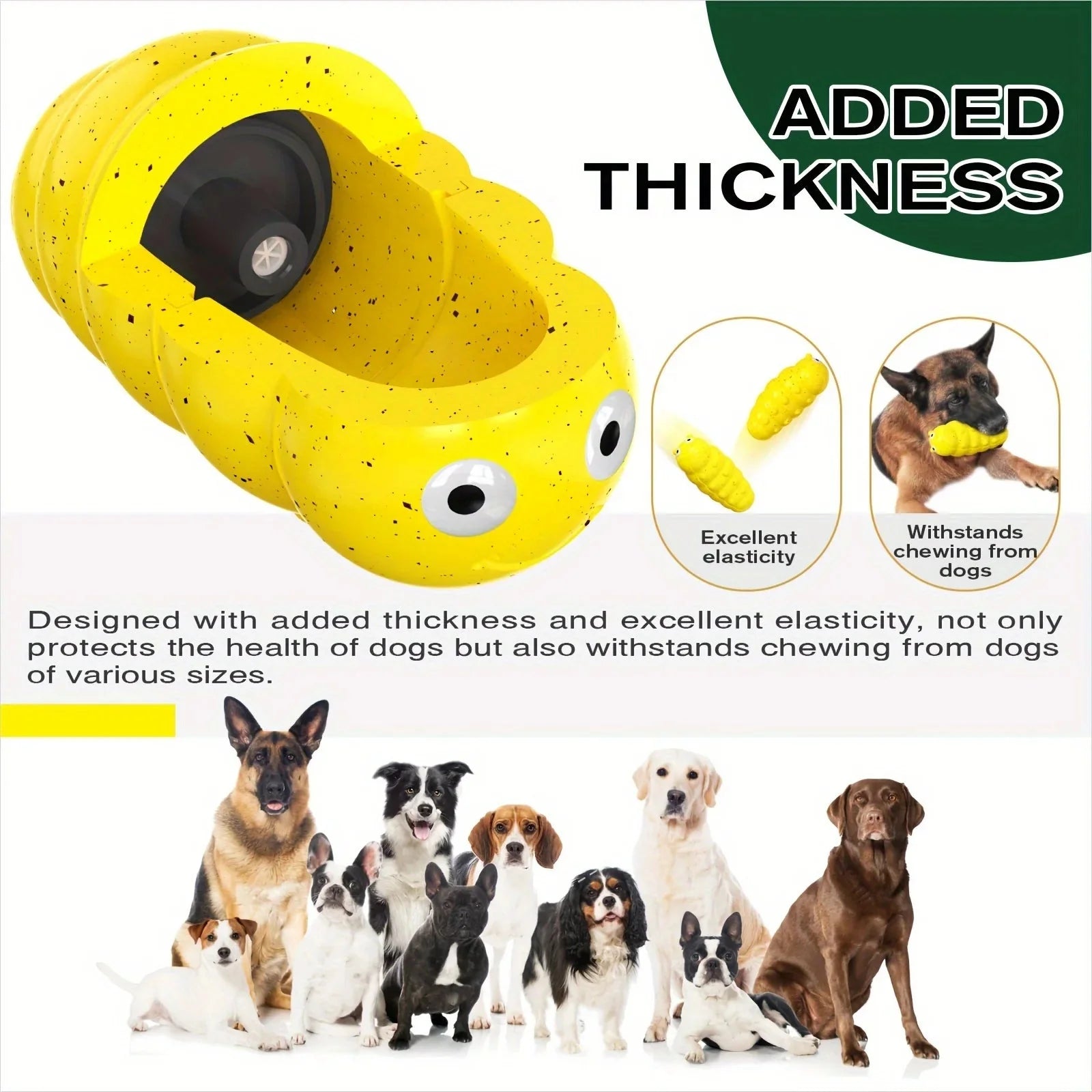Chew Toy Tough Enduring Squeaky Interactive