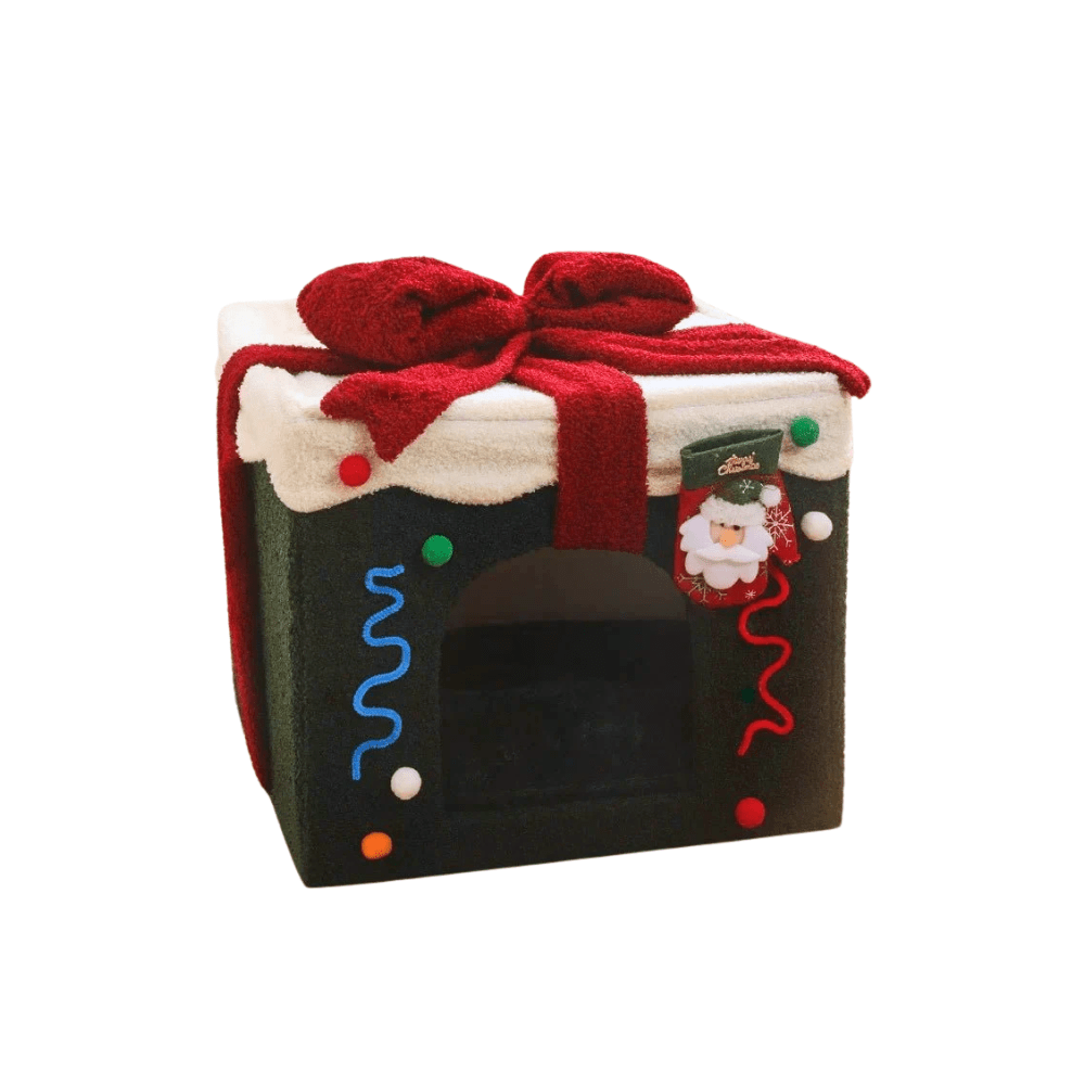 Christmas-themed pet house
