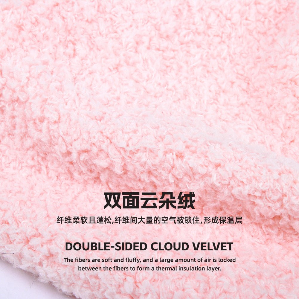 Cloud velvet pullover coat