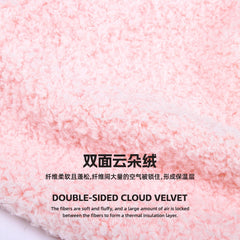 Cloud velvet pullover coat