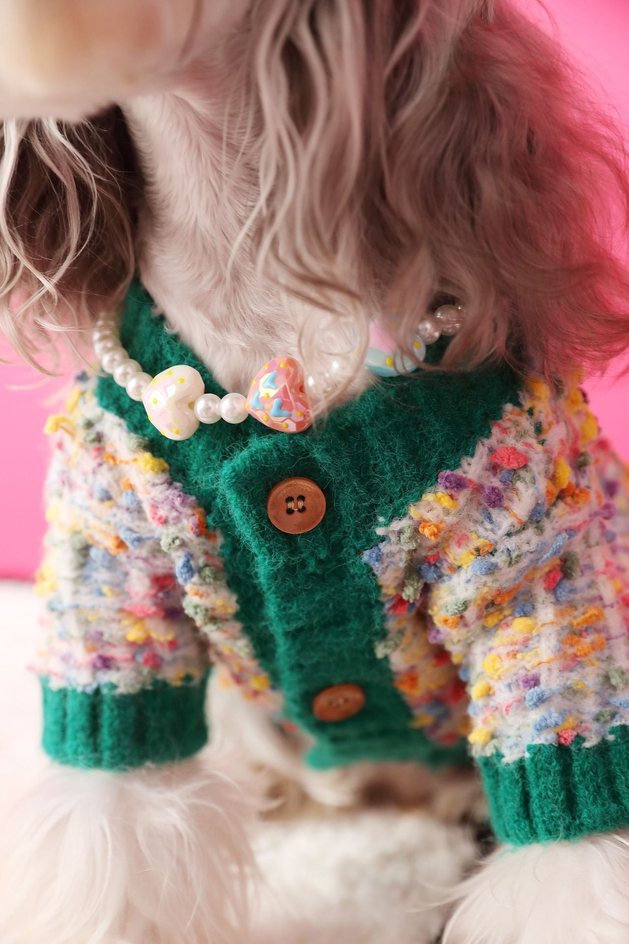 Colorful Dotted Cardigan