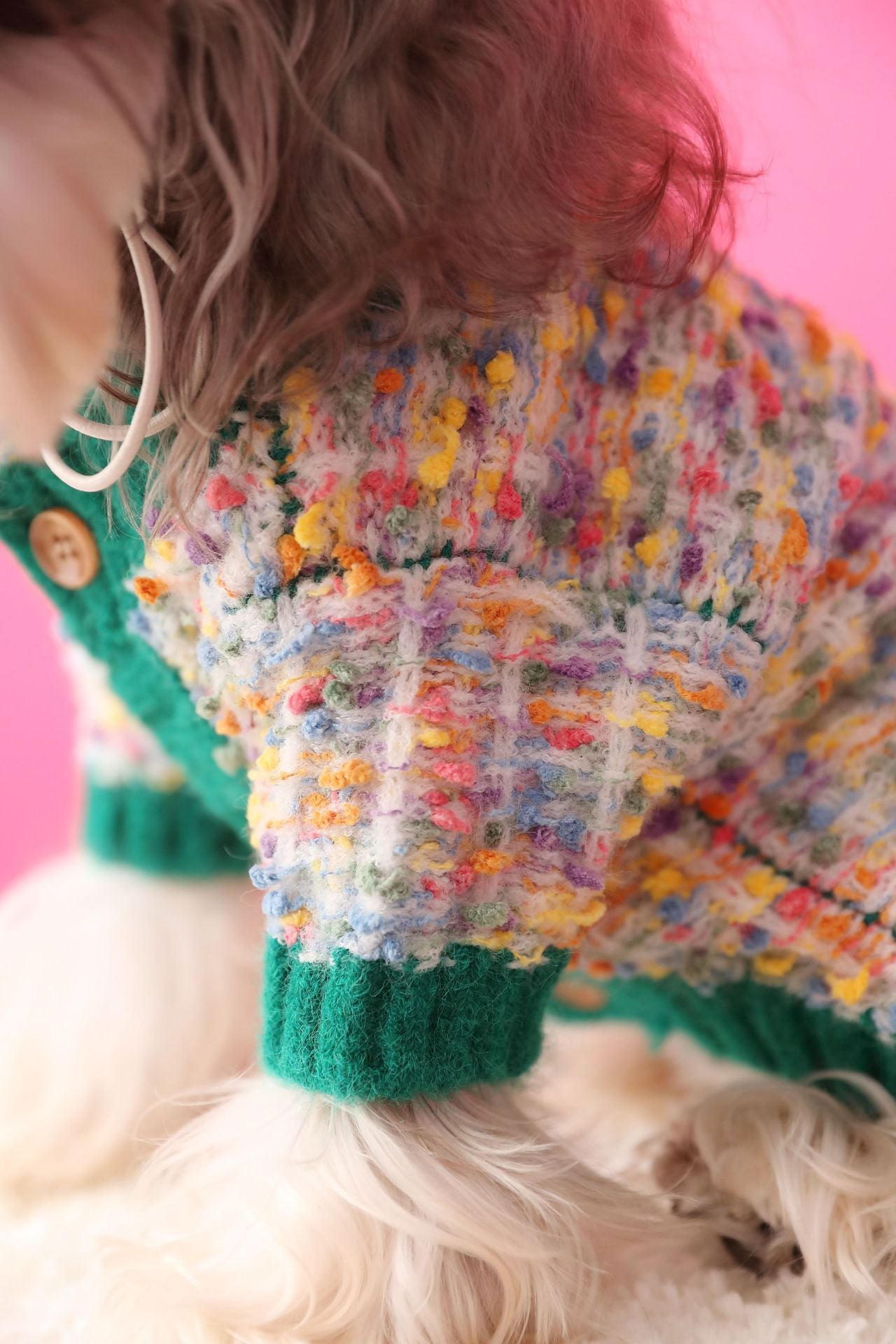 Colorful Dotted Cardigan