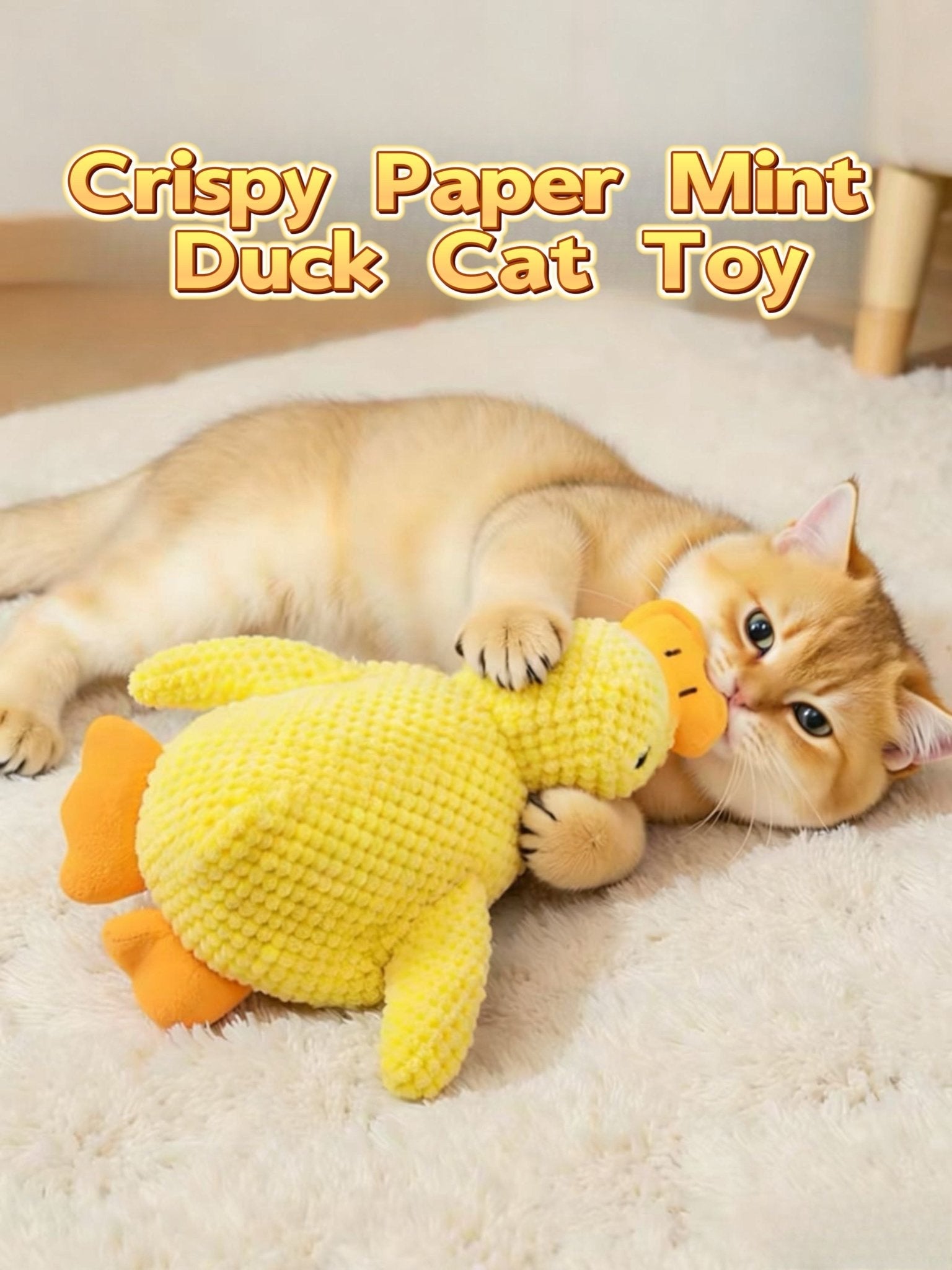 Crispy Paper Mint Duck Cat Toy