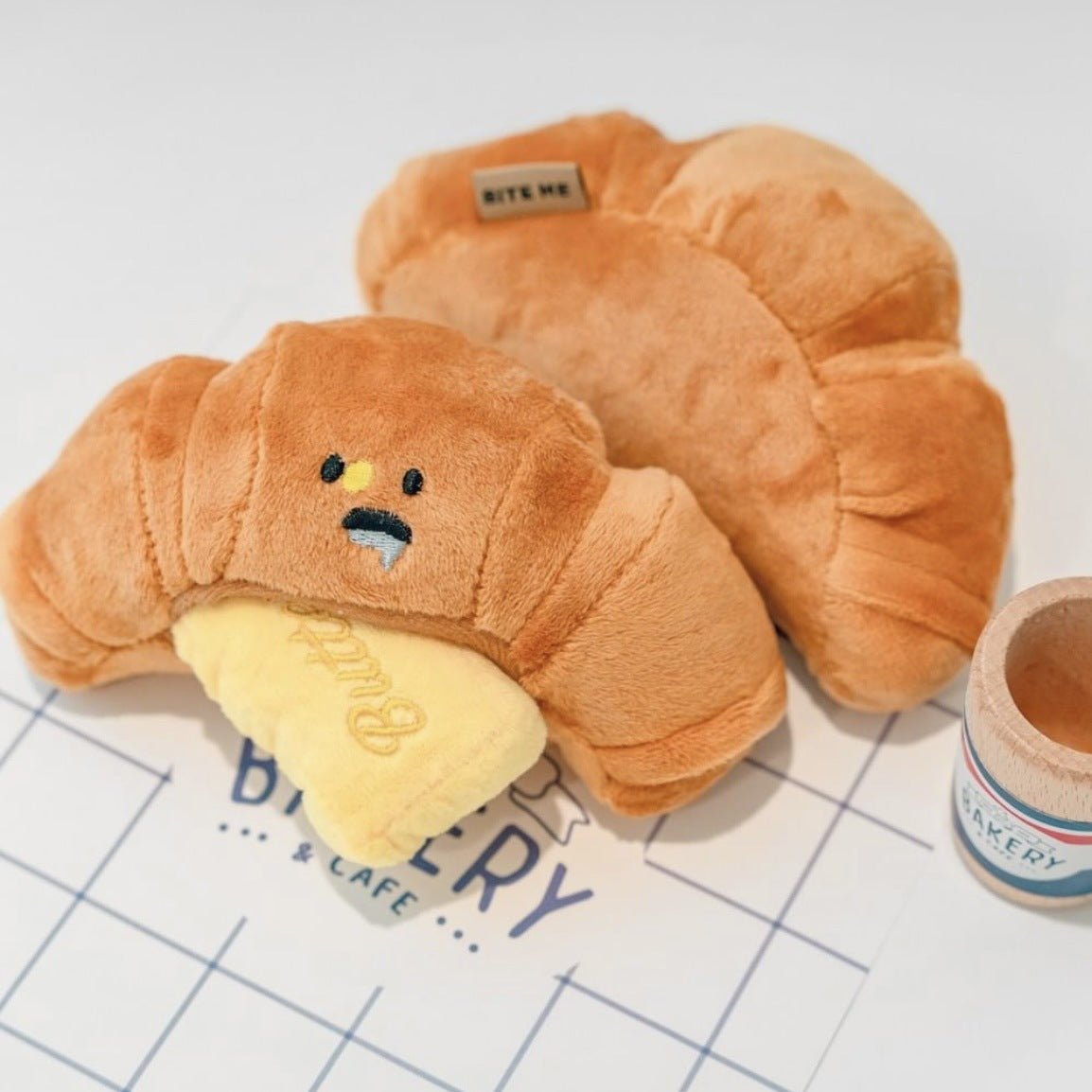 Croissant Squeaky Toy