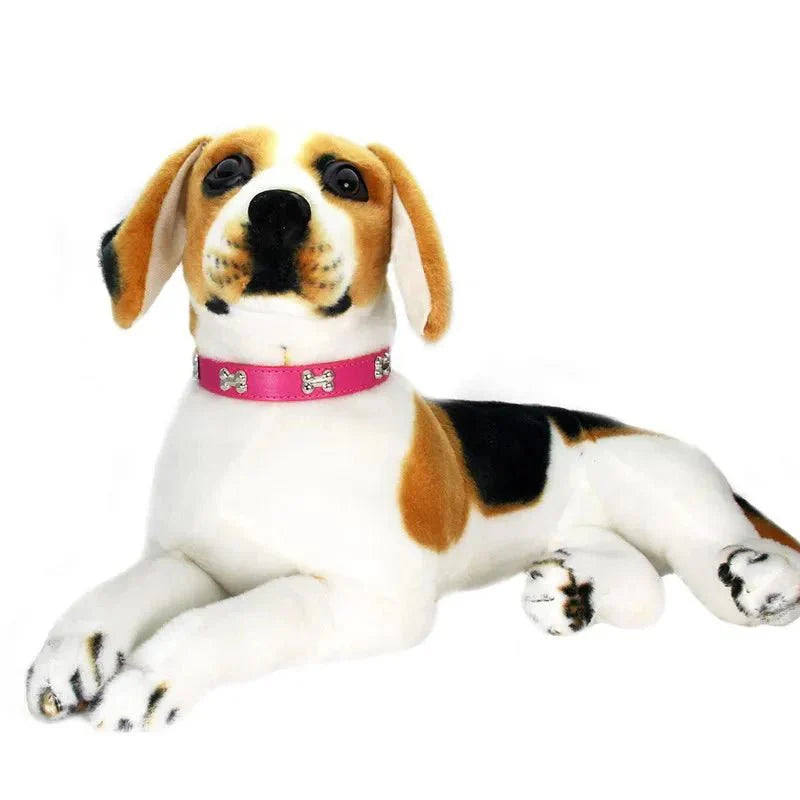 Cute Bone Shaped Leather Collar