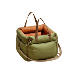 Deluxe Faux Leather Dog Car Seat