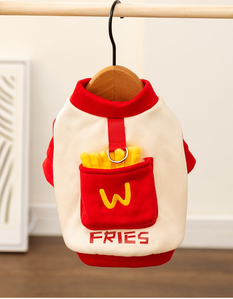 Pocket French Fries Hoodie Costume
