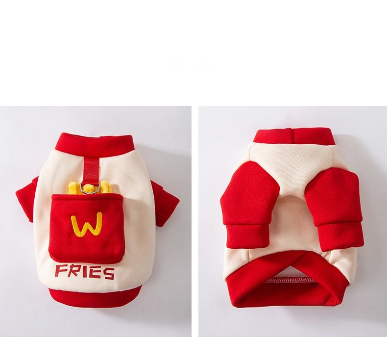 Pocket French Fries Hoodie Costume