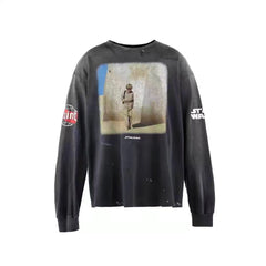 Saint Michael Star Wars Pop‑Culture Graphic Crewneck