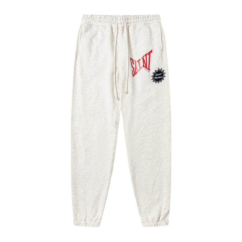 Saint Michael Badge Graphic Fleece Jogger Pants