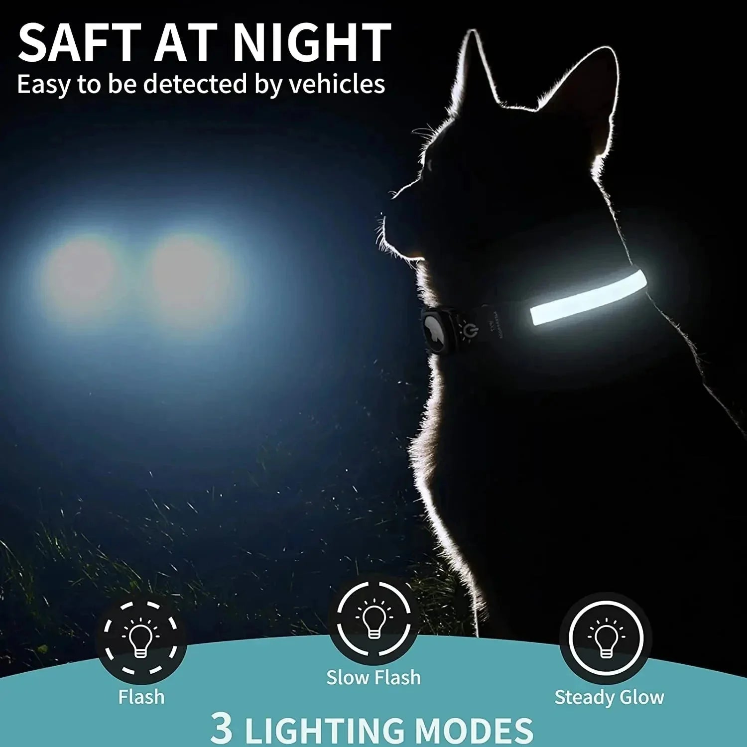 GlowTrack Airtag Dog Collar