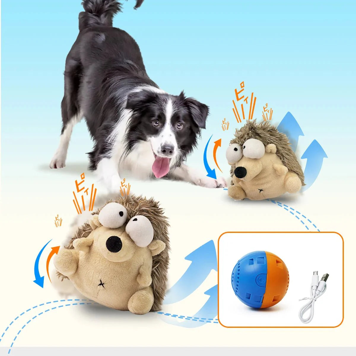 IPAWSPACE Interactive Toy Plush Dancing Ball