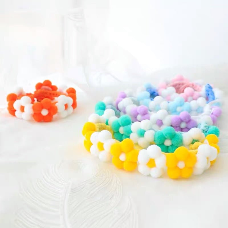 Knitted Flower Collar