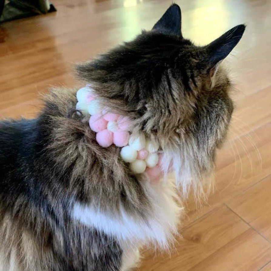 Knitted Flower Collar