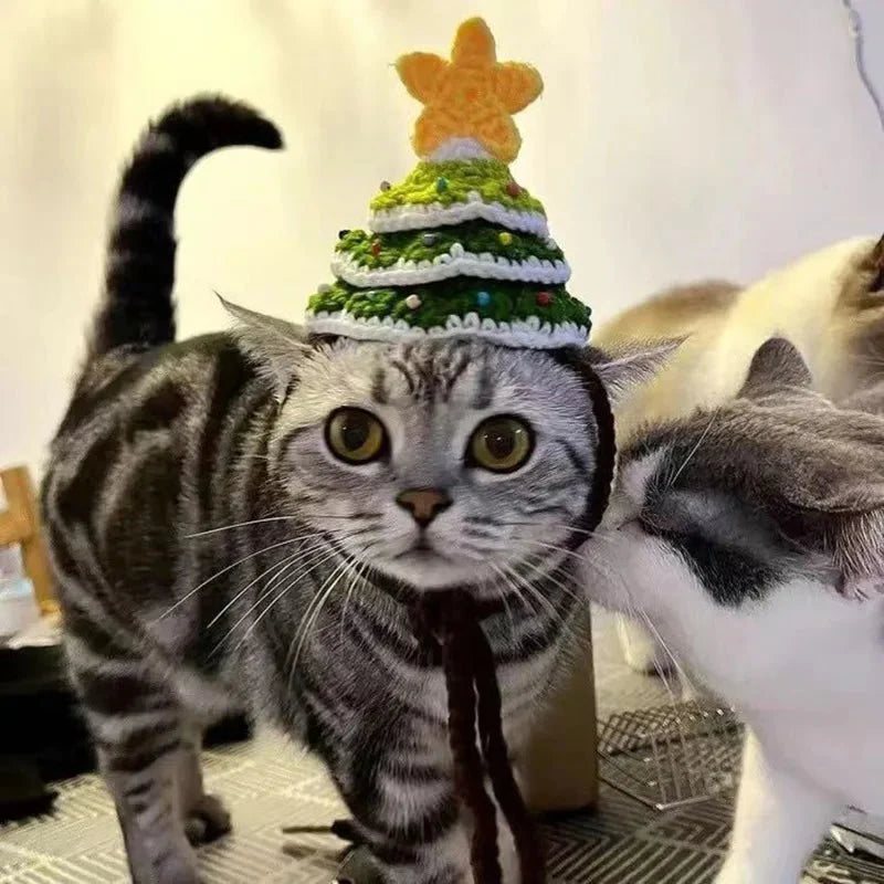 Knitted Handmade Christmas Tree Hat