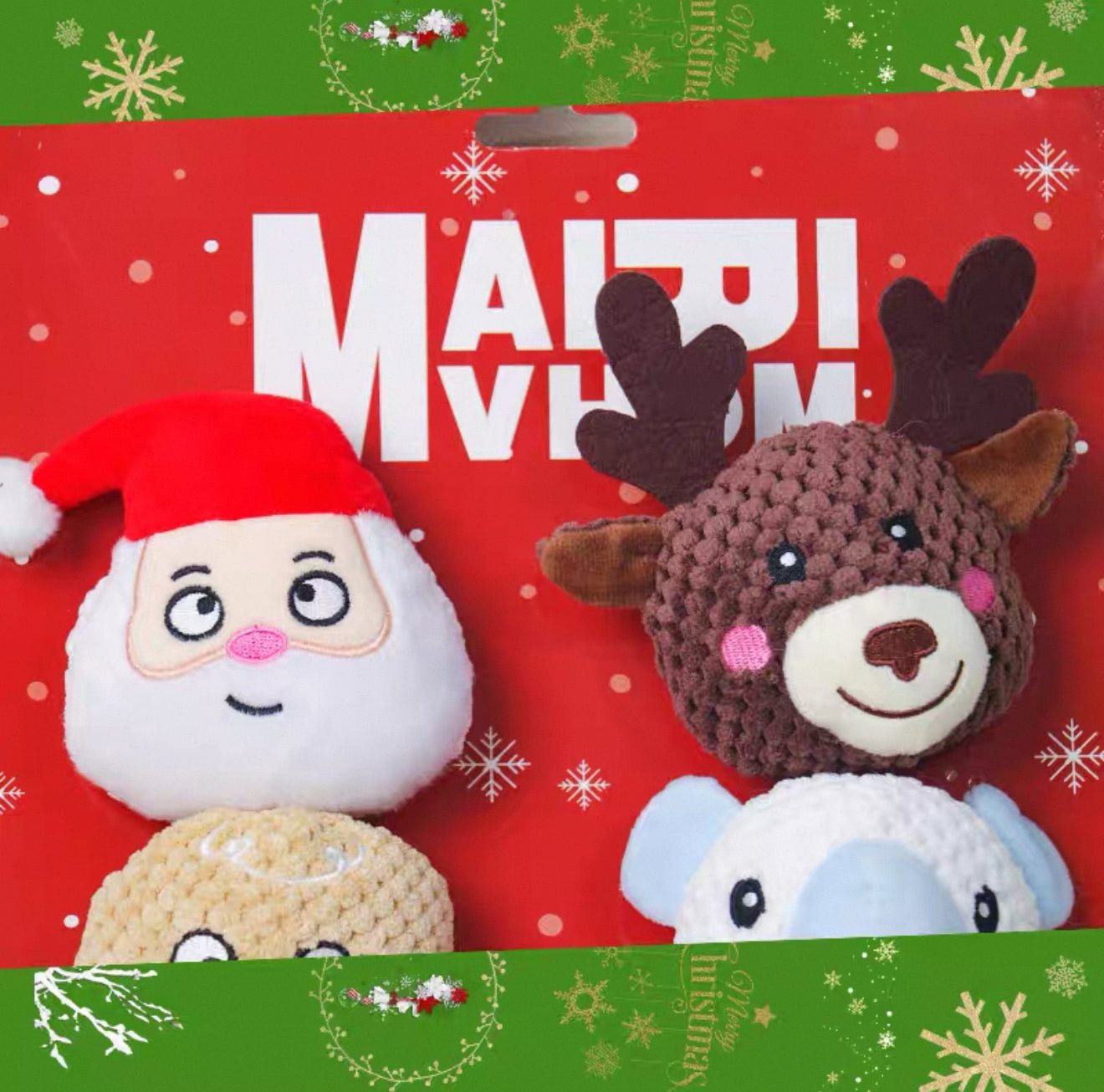 Merry Christmas Pet Chew Toy – 6-Piece Dog Gift Set