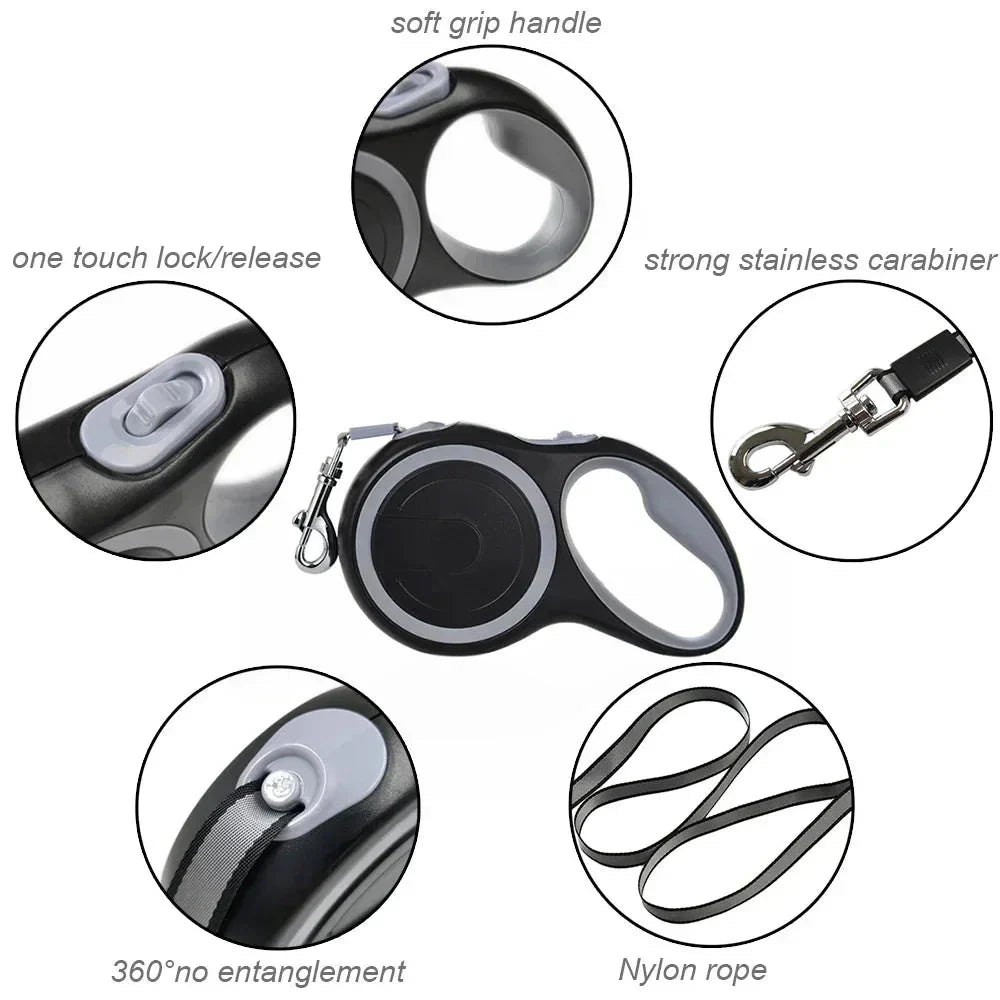 Pawtique Retractable Dog Leash