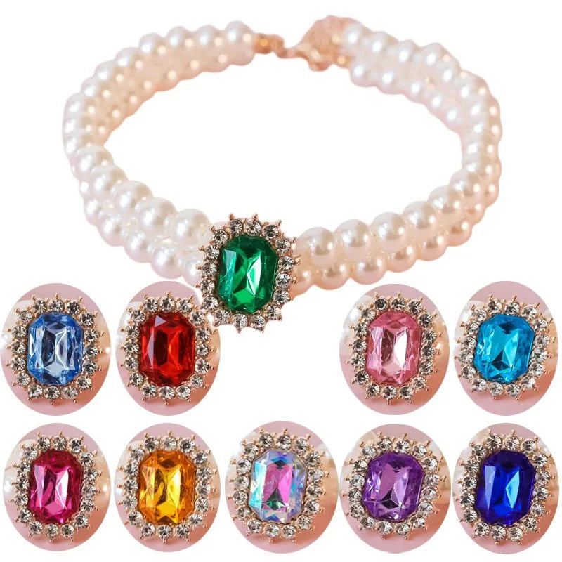 Pearl Collar Luxury Bling Crystal Jewelry