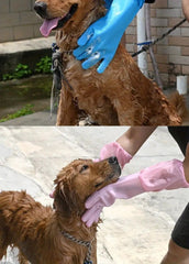 Bathing Gloves Extra Long Gentle