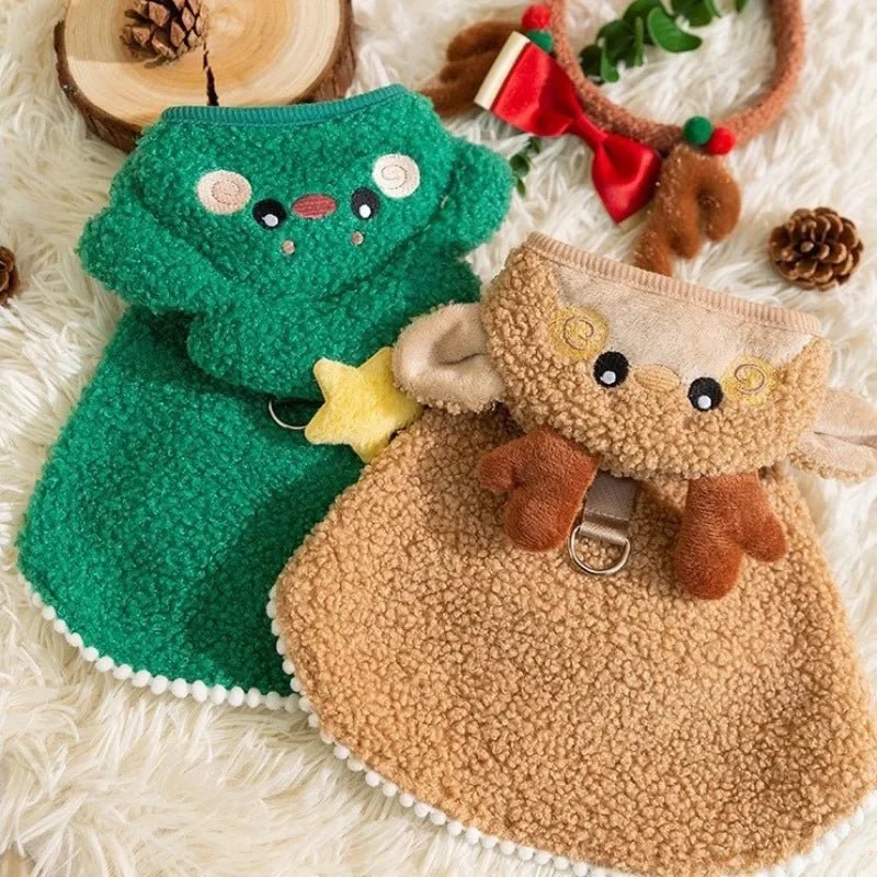 Christmas Costume Fleece Elk Cloak