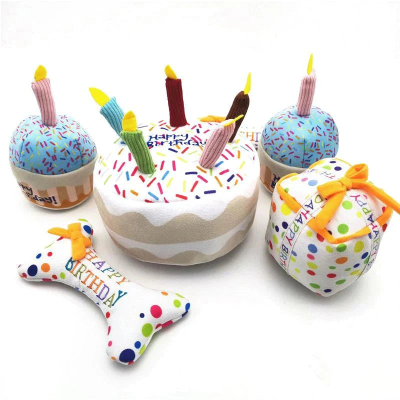 Birthday Cake Squeaky Toys