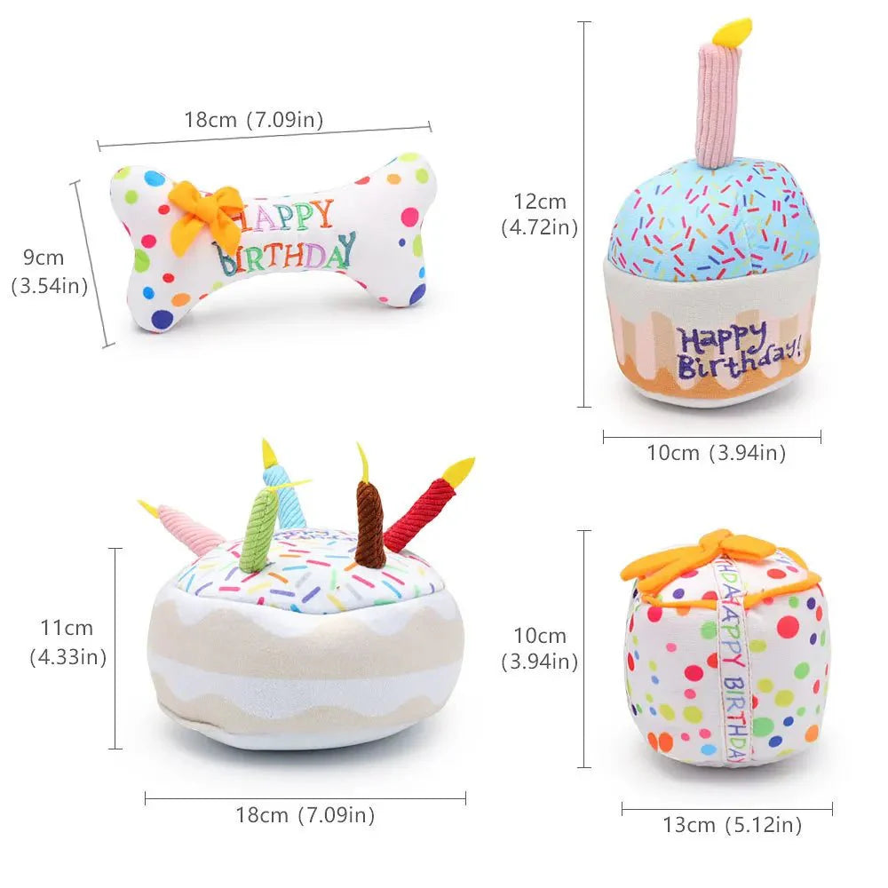 Birthday Cake Squeaky Toys