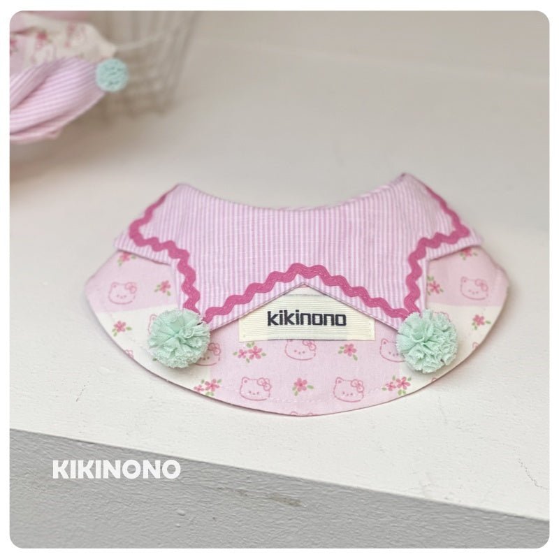 Pink Plaid Bandana bib