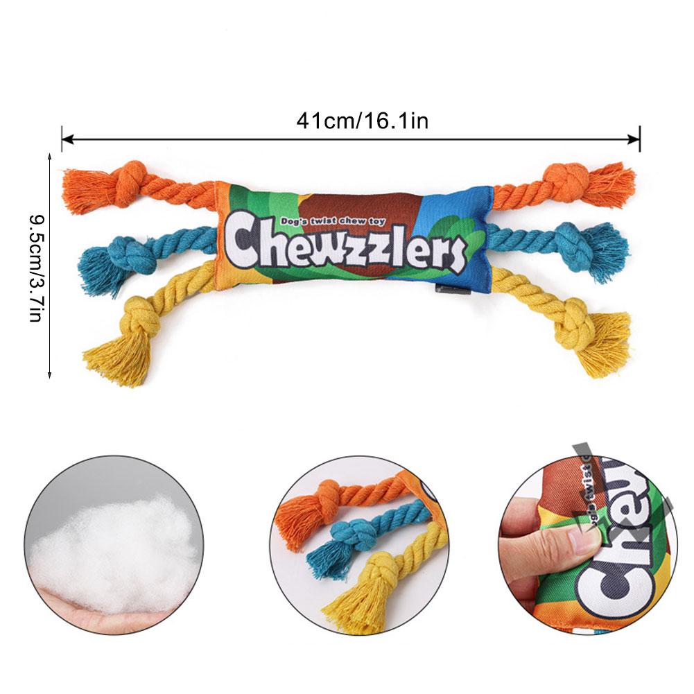 Rainbow Twist Dog Rope Toys