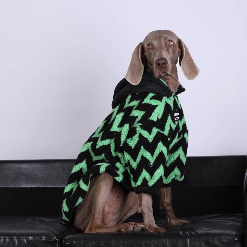 Red and Green Corduroy Dog Sweatshirt