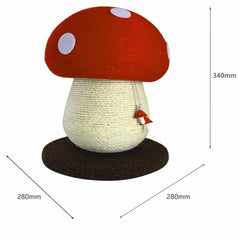 Red Mushroom Cat Scratching Post