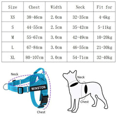 Reflective Adjustable Dog Harness – Personalized Harness for Walking