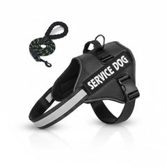 Reflective Adjustable Dog Harness – Strong Polyester for Walking