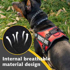 Reflective Adjustable Dog Harness – Strong Polyester for Walking
