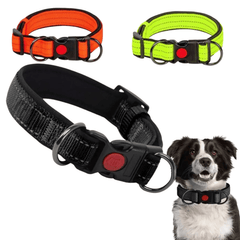 Reflective Dog Collar with Double D-Ring