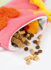 Sock shaped sniffing toy