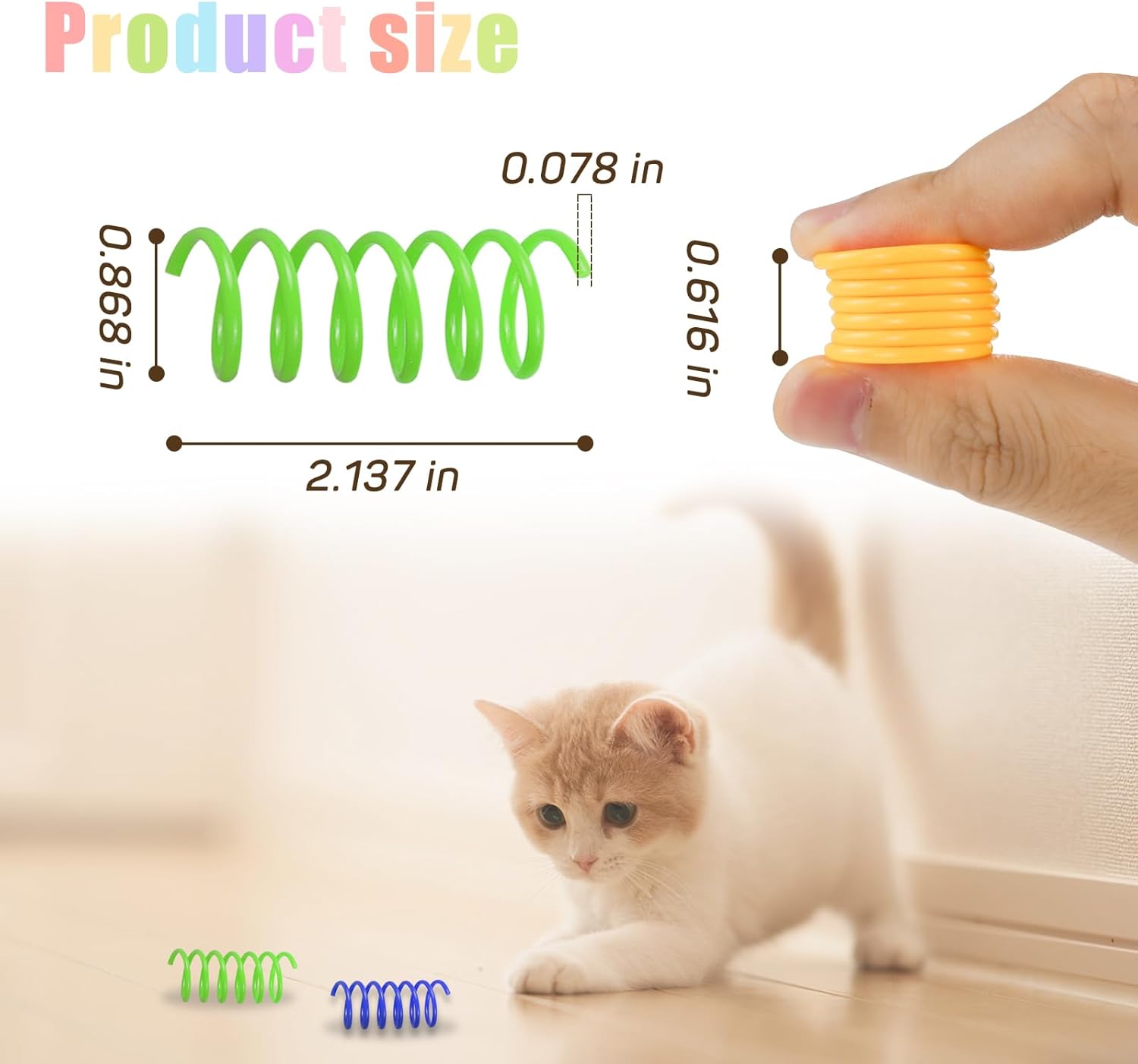 Spiral Spring Cat Toy Set