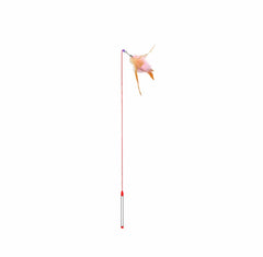Steel wire feather cat teaser