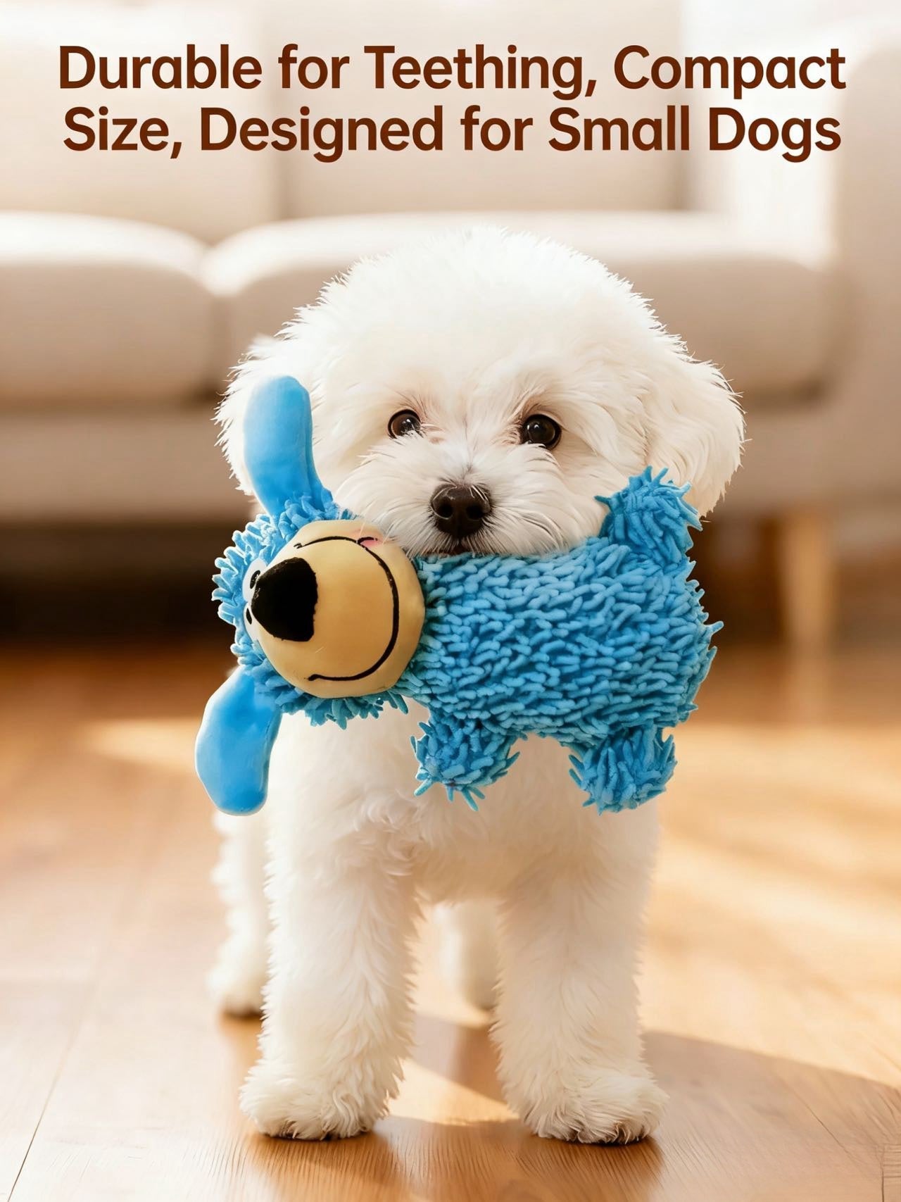 Weird-squeaking Mop Chenille Dog Toy – Playful & Teeth-Friendly!
